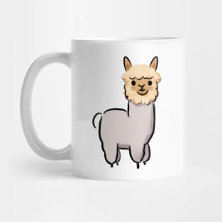 Cute Alpaca Drawing Mug